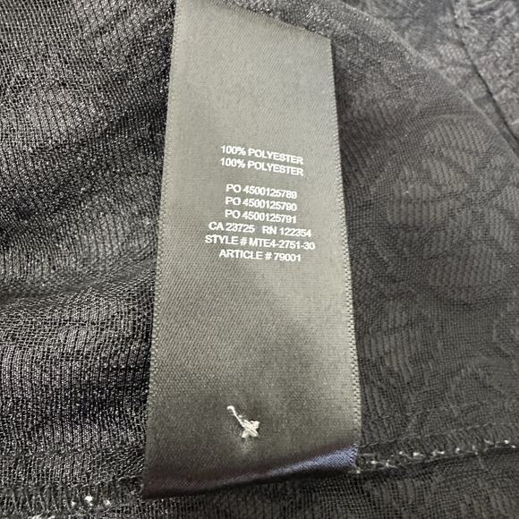 Wilfred Black Textured Top Women Small Peplum Blouse Jacquard Deep V Neck - Picture 12 of 13